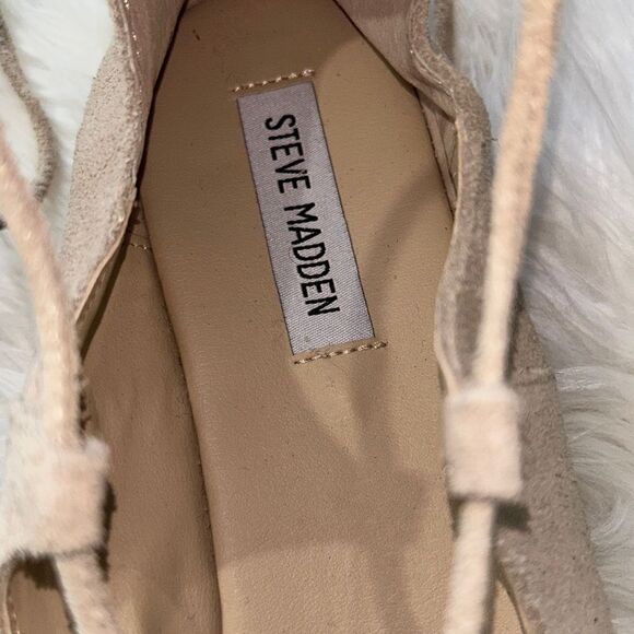 STEVE MADDEN Errin tan suede spadrille size 10B - Picture 6 of 7